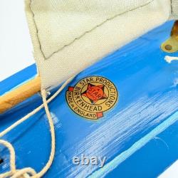 Modèle de bateau à voile vintage Seifert-Boot en bois fabriqué en Allemagne/Angleterre