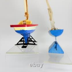 Modèle de bateau à voile vintage Seifert-Boot en bois fabriqué en Allemagne/Angleterre