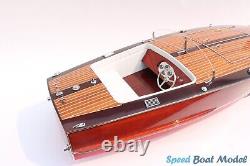 Modèle de bateau classique à grande vitesse Miss Behave 31.4 en bois.