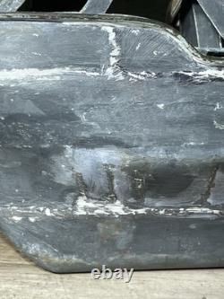 Modèle de bateau croiseur en bois et en zinc vintage 22 L