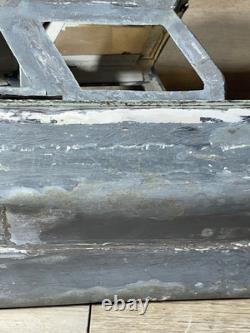 Modèle de bateau croiseur en bois et en zinc vintage 22 L