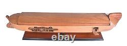 Modèle de bateau de Noé à coque ouverte historique Tevat Noah pour décoration d'intérieur