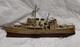 Modèle De Bateau De Guerre Fait Main En Bois Folk Art Croiseur Uss New Orleans De La Seconde Guerre Mondiale