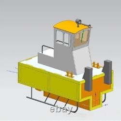 Modèle de bateau de sauvetage en bois télécommandé, remorqueur DIY, kit de modèle de navire fait main