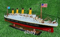 Modèle de bateau du Titanic fait à la main - Bateau de la White Star Line - Décoration unique pour la maison - Cadeau d'anniversaire