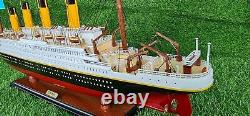 Modèle de bateau du Titanic fait à la main - Bateau de la White Star Line - Décoration unique pour la maison - Cadeau d'anniversaire
