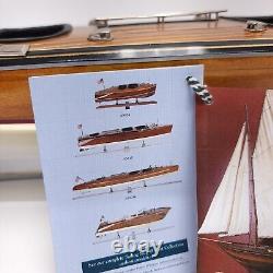 Modèle de bateau en bois AM Authentic Models Triple Cockpit AS115 Craft Runabout