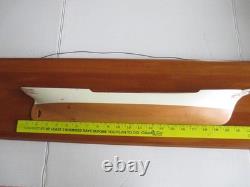 Modèle de bateau en bois AUSTI demi-coque vintage TINN NORVÈGE 31 1/2 BSMT