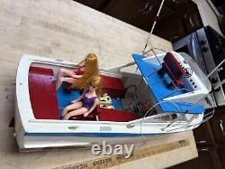 Modèle de bateau en bois Cabin Cruiser Yacht de bassin 26 Vintage