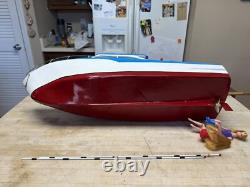 Modèle de bateau en bois Cabin Cruiser Yacht de bassin 26 Vintage