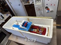 Modèle de bateau en bois Cabin Cruiser Yacht de bassin 26 Vintage