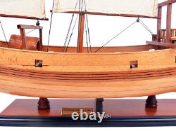 Modèle de bateau en bois 'Junk' chinois Voilier Décoration nautique pour maison et bureau