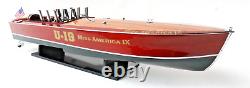Modèle de bateau en bois Miss America IX Speed Boat 31,5 pouces