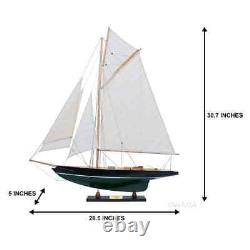 Modèle de bateau en bois 'Pen Duick' Irlandais Grand voilier exposé Yacht Décor nautique