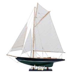 Modèle de bateau en bois 'Pen Duick' Irlandais Grand voilier exposé Yacht Décor nautique
