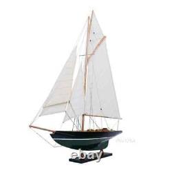 Modèle de bateau en bois 'Pen Duick' Irlandais Grand voilier exposé Yacht Décor nautique