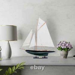 Modèle de bateau en bois 'Pen Duick' Irlandais Grand voilier exposé Yacht Décor nautique