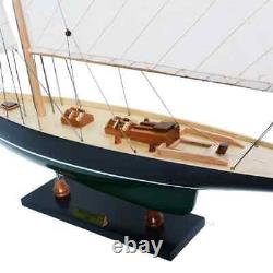 Modèle de bateau en bois 'Pen Duick' Irlandais Grand voilier exposé Yacht Décor nautique