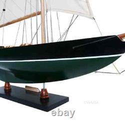 Modèle de bateau en bois 'Pen Duick' Irlandais Grand voilier exposé Yacht Décor nautique