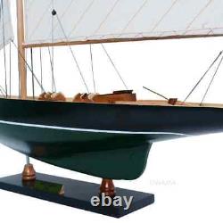 Modèle de bateau en bois 'Pen Duick' Irlandais Grand voilier exposé Yacht Décor nautique