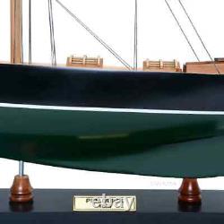 Modèle de bateau en bois 'Pen Duick' Irlandais Grand voilier exposé Yacht Décor nautique