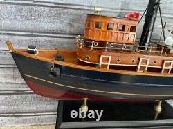 Modèle de bateau en bois Tugboat River Rat 18x 6x 12