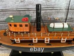 Modèle de bateau en bois Tugboat River Rat 18x 6x 12