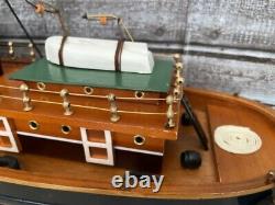 Modèle de bateau en bois Tugboat River Rat 18x 6x 12