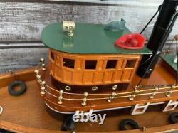 Modèle de bateau en bois Tugboat River Rat 18x 6x 12