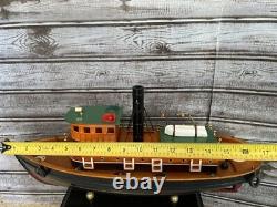 Modèle de bateau en bois Tugboat River Rat 18x 6x 12