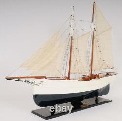 Modèle de bateau en bois WanderBird de 38 pouces, réplique du navire du musée