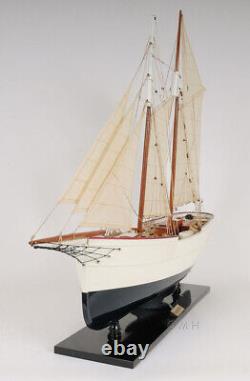 Modèle de bateau en bois WanderBird de 38 pouces, réplique du navire du musée