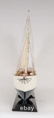 Modèle de bateau en bois WanderBird de 38 pouces, réplique du navire du musée