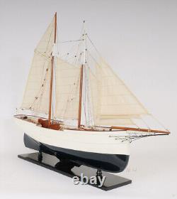 Modèle de bateau en bois WanderBird de 38 pouces, réplique du navire du musée