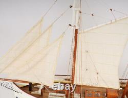 Modèle de bateau en bois WanderBird de 38 pouces, réplique du navire du musée