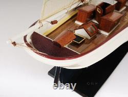 Modèle de bateau en bois WanderBird de 38 pouces, réplique du navire du musée