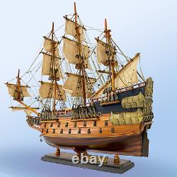 Modèle de bateau en bois Wasa (Vasa) de grand voilier 22,8 modèle de navire de guerre suédois fait main