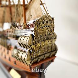Modèle de bateau en bois Wasa (Vasa) de grand voilier 22,8 modèle de navire de guerre suédois fait main