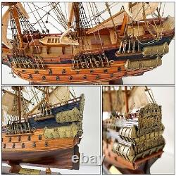 Modèle de bateau en bois Wasa (Vasa) de grand voilier 22,8 modèle de navire de guerre suédois fait main