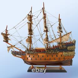 Modèle de bateau en bois Wasa (Vasa) de grand voilier 22,8 modèle de navire de guerre suédois fait main