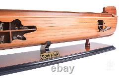 Modèle de bateau en bois à coque ouverte de l'Arche de Noé de la Génèse