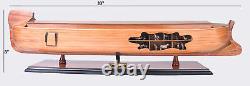 Modèle de bateau en bois à coque ouverte de l'Arche de Noé de la Génèse