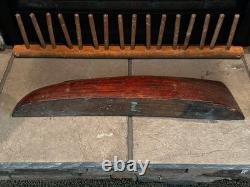 Modèle de bateau en bois ancien en demi-coque Art populaire maritime Nautique Seattle