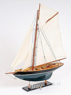 Modèle de bateau en bois de 27 pouces Peinture Pen Duick Replica