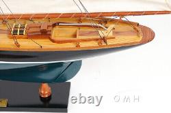 Modèle de bateau en bois de 27 pouces Peinture Pen Duick Replica