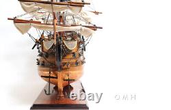 Modèle de bateau en bois de 38 pouces HMS VICTORY COPPER BOTTOM Replica nouveau