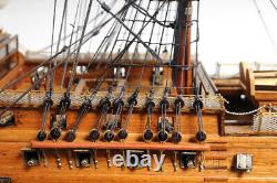 Modèle de bateau en bois de 38 pouces HMS VICTORY COPPER BOTTOM Replica nouveau
