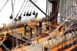 Modèle de bateau en bois de 38 pouces HMS VICTORY COPPER BOTTOM Replica nouveau