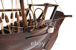Modèle de bateau en bois de Dhow arabe de Zanzibar en swahili 30 voiles bateau entièrement assemblé