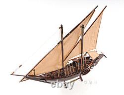 Modèle de bateau en bois de Dhow arabe de Zanzibar en swahili 30 voiles bateau entièrement assemblé